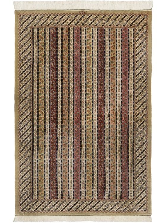 GMIK185○最高級 ペルシャ絨毯 シルク 手織り カーペット ラグ オー GMIK185○最高級 ペルシャ絨毯 シルク 手織り カーペット ラグ