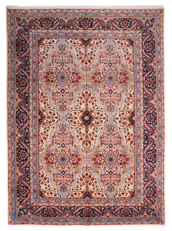 ペルシャ絨毯 215x150 手織り 美術品 ナジャファバッド産 クリーニング済 ナジャファバード