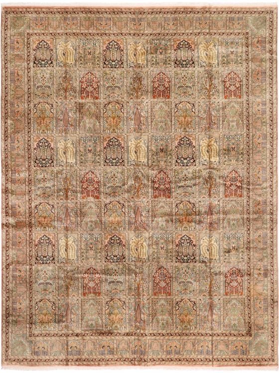 ペルシャ絨毯　カシミール絨毯 ペルシャ絨毯 ナイン産 ウール 155x255cm ラグ専門店