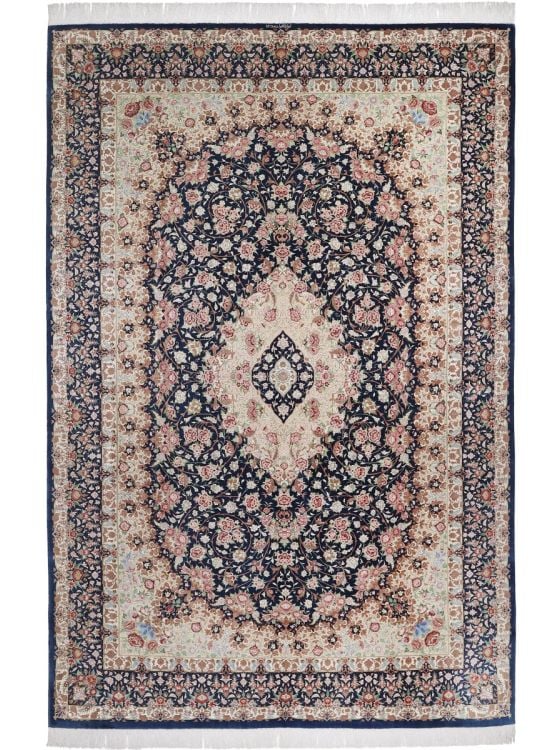 ペルシャ絨毯　シルク　45×62 ペルシャ絨毯 シルク【サティラグス | 手織り絨毯専門店】