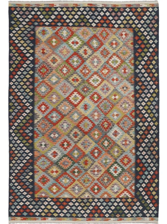 アースカラーのアフガンキリム アースカラーのアフガンキリム アース