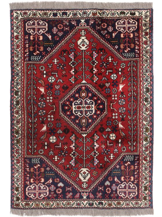 ペルシャ絨毯  手織り シーラーズ産 190x185 cm shiraz 未使用 シラーズ産 トライバルラグ Size:163×99 | 大阪・豊中市の