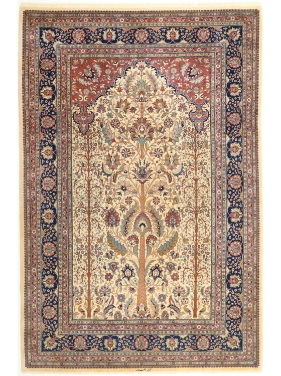 シルク絨毯　定価約60万円　超高級品　激安　早い者勝ち シルク絨毯 定価約60万円 超高級品 激安 早い者勝ち シルク絨毯