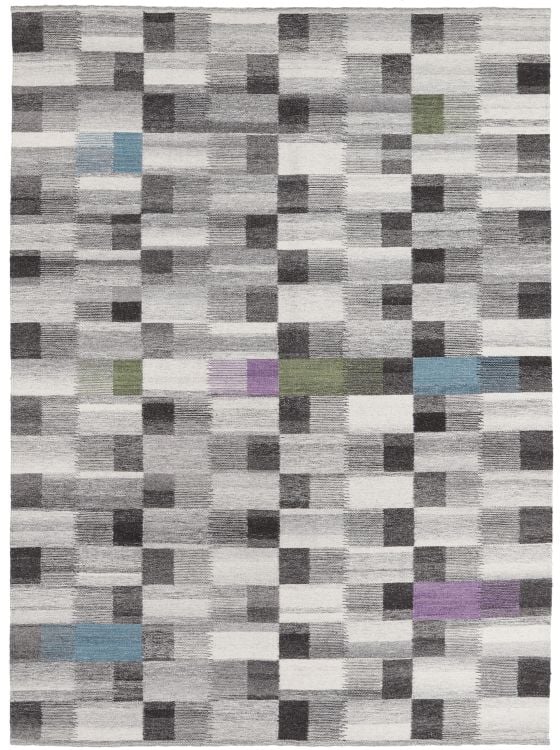 段通カーペット　ウール 天津緞通 上質のウールを使用した手織り絨毯 ＃398 69×122cm