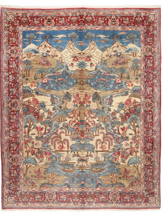 ペルシャ 手作り マシュハド 絨毯 マシュハド - ペルシャ／クラシック - オリエンタルカーペット