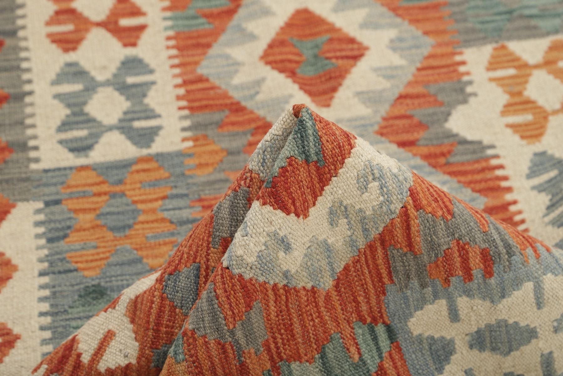 キリム アフガン ラグ 195x153 cm キリム アフガン オールドスタイル