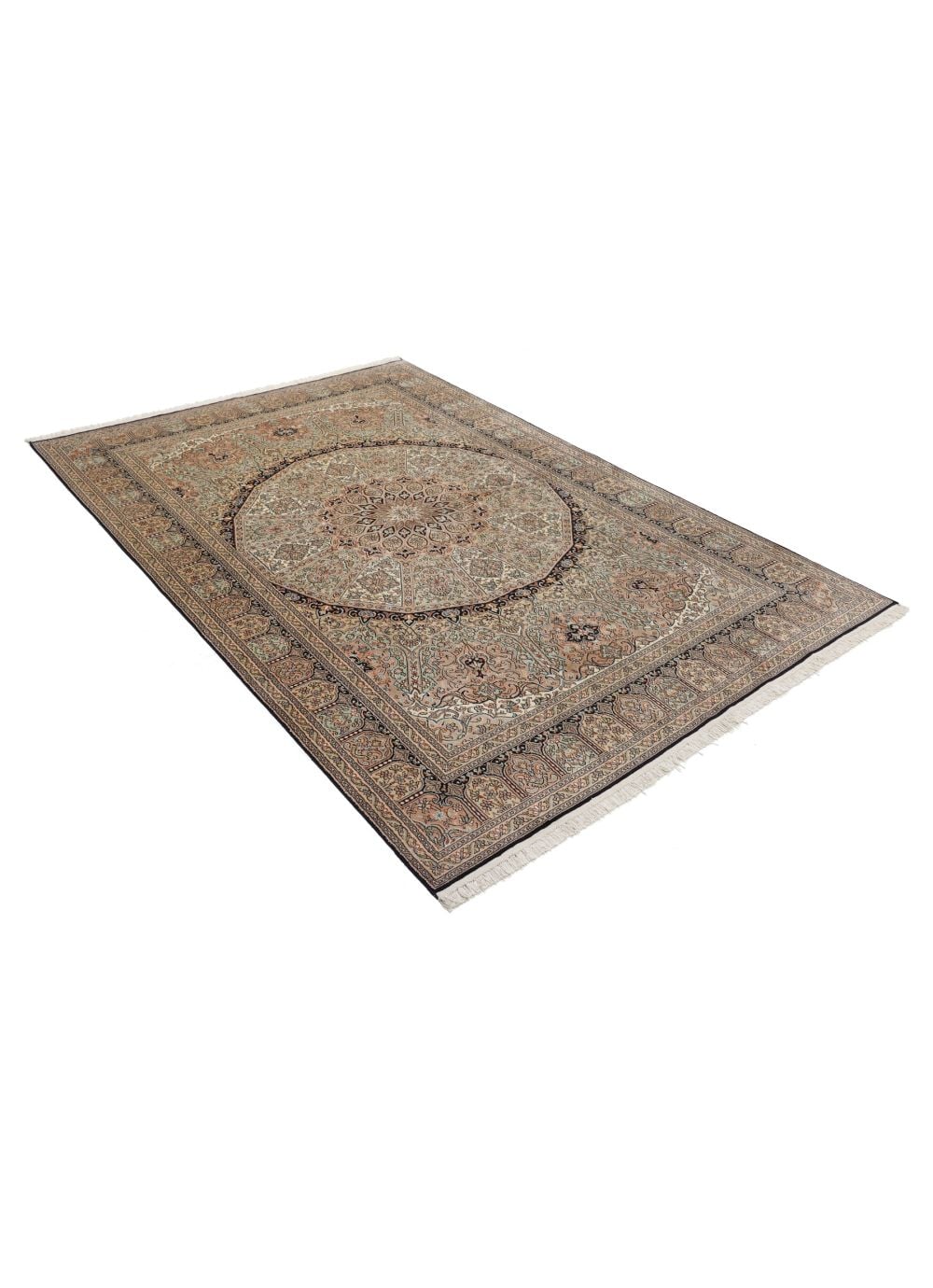 カシミール絨毯　カシミヤシルク【9/15まで値下げ】 カシミール・シルク