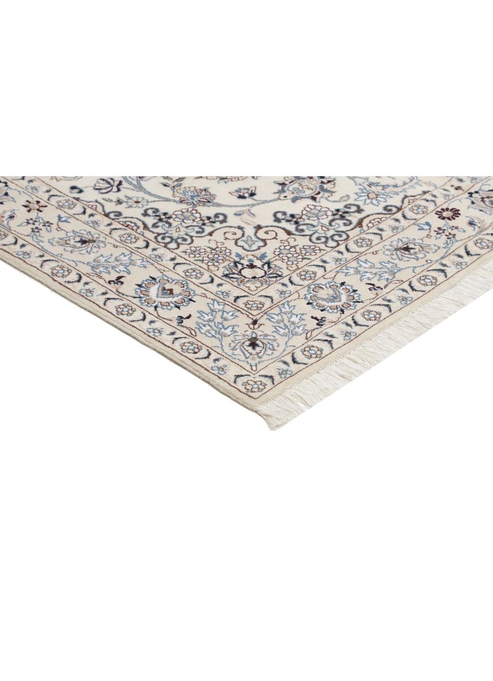 ナイン産 シルクウールペルシャ絨毯 工房サイン有 100万ノット 【公式