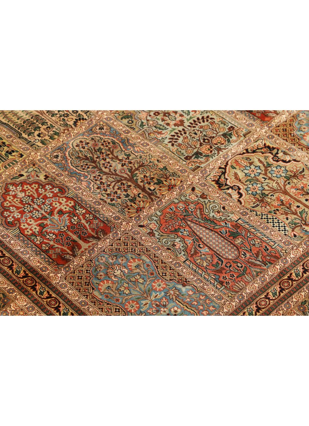 カシミール絨毯　カシミヤシルク【9/15まで値下げ】 カシミール・シルク