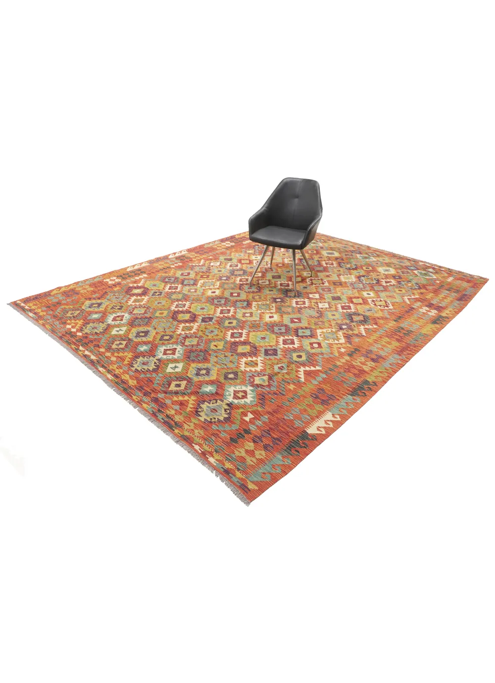美品ヴィンテージアフガンキリム　145×102cm Kelim Afghan Old Style
