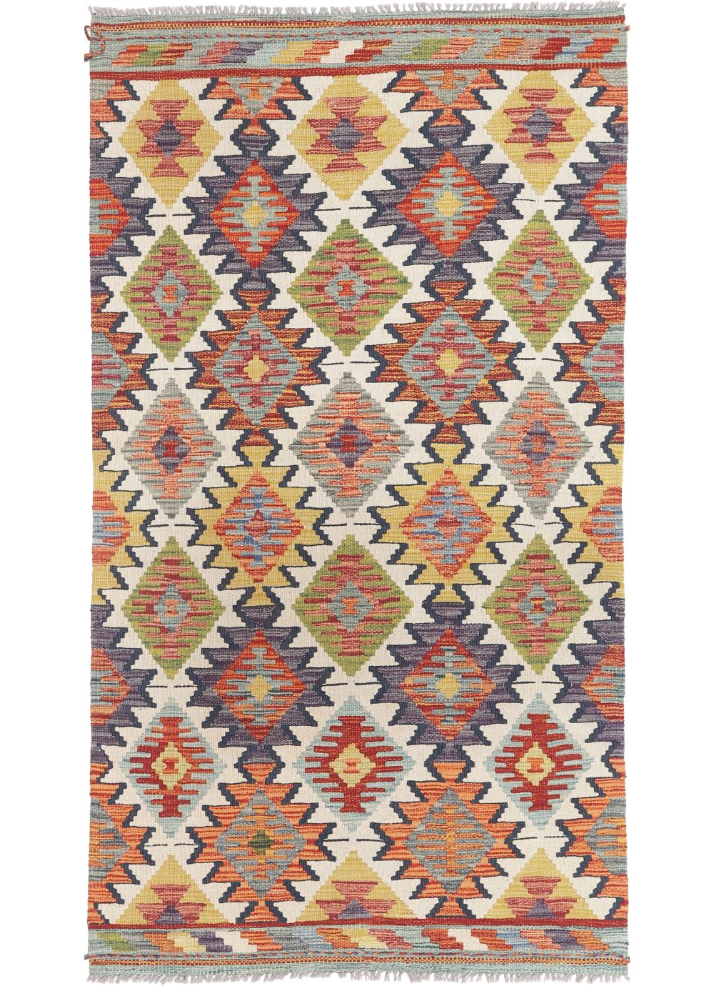 美品ヴィンテージアフガンキリム　145×102cm キリム アフガン オールドスタイル