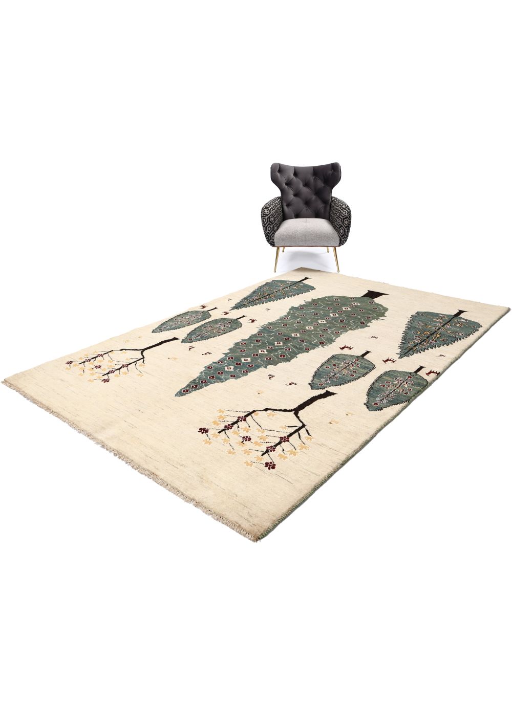 ペルシャ絨毯　ギャッベ　新品　118x80 cm Persia Gabbeh ギャッベ – ペルシャ絨毯専門店 ペルシャンパトリス